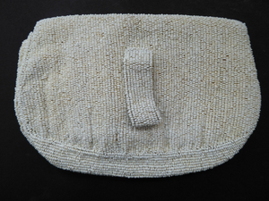 Beautiful Little Vintage FRENCH 1940s / 1950s Beaded Evening Purse; Embellished All Over with Glass Beads