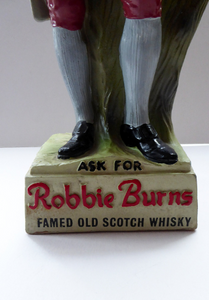 Rubberoid Whisky Advertising Figure Robert Burns