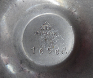 1930s JUST ANDERSEN Danish Pewter Dish with Finely Modelled Squirrel Centrepiece