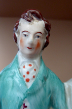 Load image into Gallery viewer, STAFFORDSHIRE FIGURINE. Miniature Model of the Prince and Princess of Wales
