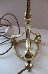 Antique ART NOUVEAU Brass Table Lamp