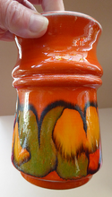 Load image into Gallery viewer, 1970s Orange Poole Delphis Vase
