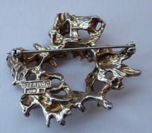 Load image into Gallery viewer, Vintage BRUTALIST Design. Sterling Silver Brooch. Marked STERLING 925S RS for Randers Sølvvarefabrik
