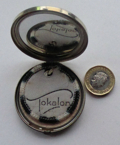 Very Rare ART DECO TOKALON Miniature Powder Compact with Original Contents. Good Condition