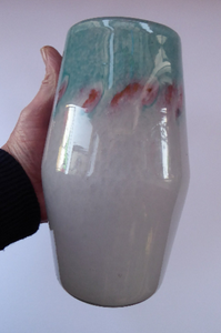 Scottish VASART Art Glass Vase. Etched signature to base; Vintage 1950s