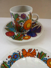 Load image into Gallery viewer, ACAPULCO Breakfast Set: TRIO. Coffee Cup, Saucer and Side Plate
