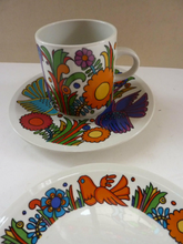 Load image into Gallery viewer, ACAPULCO Breakfast Set: TRIO. Coffee Cup, Saucer and Side Plate. ONLY TWO TRIOS LEFT
