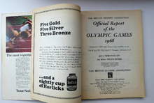Load image into Gallery viewer, Official Report of the Olympic Games. Xth Winter Olympics Grenoble and XIX Olympiad MEXICO CITY 1968. Rare Publication. Soft Cover
