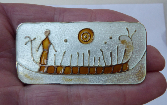 Norwegian silver sales enamel jewellery
