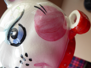 1950s / 1960s ARTHUR WOOD Wall Hanging or String Dispenser. In the Shape of the Head of a Stylised Dog