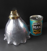 Load image into Gallery viewer, ANTIQUE Edwardian HOLOPHANE Ribbed Glass Lamp Shade
