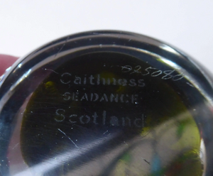 Collectable Vintage 1983 COLIN TERRIS Caithness Glass Paperweight: Sea Dance