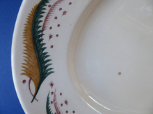 Load image into Gallery viewer, 1950s Vintage Susie Cooper Pottery BRACKEN PATTERN Oval Ashet / Serving Plate. KESTREL shape. 12 inches
