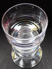 Load image into Gallery viewer, Stylish 1970s SHERINGHAM WEDGWOOD GLASS Clear Candlestick by Stennett-Wilson. 5 inches High
