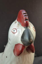 Load image into Gallery viewer, Extremely RARE Matching Pair of Antique STAFFORDSHIRE ROOSTERS. Large Size; Victorian. Late 19th Century
