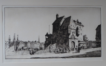 Load image into Gallery viewer, Stanley Anderson 1920s Drypoint Etching La Lieutenance Honfleur France
