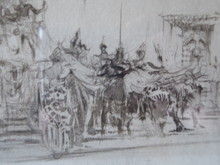 Load image into Gallery viewer, William Walcot Etching Drypoint Decadence of Roman Empire 1925
