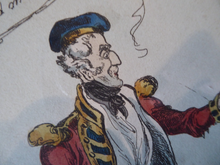 Load image into Gallery viewer, GEORGIAN PRINT. Satirical Print 1829 by William Heath. Entitled &quot;Take care of your pockets - a hint for the orthodox&quot;
