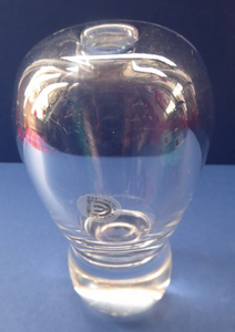 DARTINGTON GLASS "Mucho Macho" Vase by Frank Thrower; 1980s
