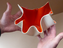Load image into Gallery viewer, 1950s CERAMIC Handkerchief Vase Arthur Wood Pottery
