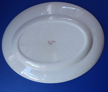 Load image into Gallery viewer, 1950s Vintage Susie Cooper Pottery BRACKEN PATTERN Oval Ashet / Serving Plate. KESTREL shape. 12 inches
