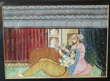 Load image into Gallery viewer, Original Vintage Indian Miniature Watercolour Painting
