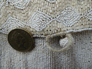 Beautiful Little Vintage FRENCH 1940s / 1950s Beaded Evening Purse; Embellished All Over with Glass Beads