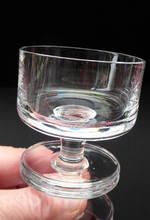 Load image into Gallery viewer, Stylish 1970s SHERINGHAM WEDGWOOD GLASS Clear Candlestick by Stennett-Wilson. 5 inches High
