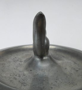 1930s JUST ANDERSEN Danish Pewter Dish with Finely Modelled Squirrel Centrepiece