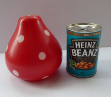 Load image into Gallery viewer, Vintage 1950s Glass Lamp Shade - Toadstool Design. White Glass with Over-Printed Red Colour
