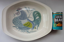 Load image into Gallery viewer, LARGE 1960s Poole Pottery Serving Dish ROOSTER. Designed by Robert Jefferson
