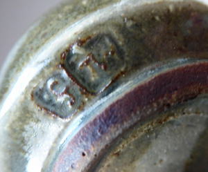 STUDIO POTTERY: Jason Wason by Cute Little Lidded Pot with 1970s Impressed St Ives Marks & Wason Stamp