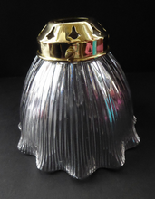 Load image into Gallery viewer, ANTIQUE Edwardian HOLOPHANE Ribbed Glass Lamp Shade
