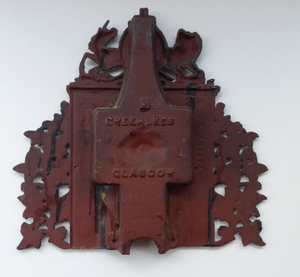 Antique Miniature Cast Iron Fireplace Greenlees Glasgow