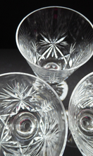 Load image into Gallery viewer, Handy Set of FIVE Vintage EDINBURGH CRYSTAL Liqueur or Sherry Glasses
