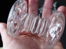 Load image into Gallery viewer, WATERFORD CRYSTAL Lismore Pattern. Single Vintage Dumb-Bell Shaped Knife or Spoon Rest
