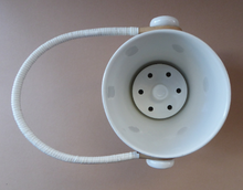 Load image into Gallery viewer, 1950s Ceramica Di Milano ICE PAIL with Handle. Very Rare - with decoration showing a stylish couple drinking cocktails
