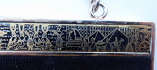 Load image into Gallery viewer, Vintage 1940s PETIT POINT Tapestry Handbag or Evening Bag. Unusual EGYPTIAN Motif on the Frame. Excellent Condition

