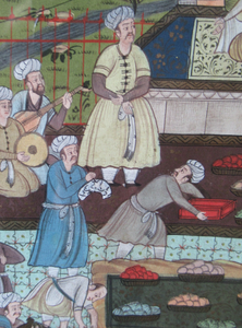Original Vintage Indian Miniature Watercolour Painting on Silk