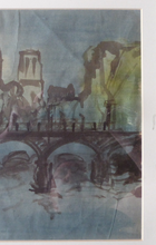 Load image into Gallery viewer, SCOTTISH ART. Sax Shaw (1916 - 2000). Watercolour of the Pont Neuf, Paris. Signed and dated 1950
