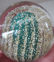 Load image into Gallery viewer, SCOTTISH PAPERWEIGHT. Vintage 1960s Strathearn Sea Urchin Paperweight with Original Paper Label

