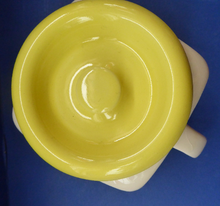 Load image into Gallery viewer, 1950s BRISTOL POTTERY Kitchen Canister or Storage Jar. Vintage Old Delft Tulip Design with Carrying Handle. RAISINS
