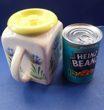 Load image into Gallery viewer, 1950s BRISTOL POTTERY Kitchen Canister or Storage Jar. Vintage Old Delft Tulip Design with Carrying Handle. No Lettering
