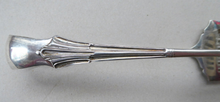 Load image into Gallery viewer, SOLID STERLING SILVER. Fabulous Edwardian Asparagus Tongs or Pastry Servers; with London Hallmark for 1906
