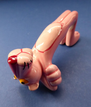 Load image into Gallery viewer, Cute Vintage Ceramic PINK PANTHER Figurine Knife Rest by UAC Geoffrey. Made in Japan, 1980s
