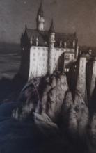 Load image into Gallery viewer, Percival Gaskell Neuschwanstein Castle Mezzotint 1913
