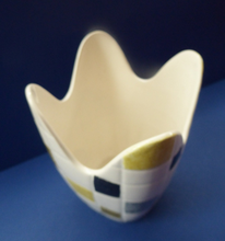 Load image into Gallery viewer, Large MIDWINTER Stylecraft Mosaic Freeform Handkerchief Vase by Jessie Tait. Stylecraft 1960s
