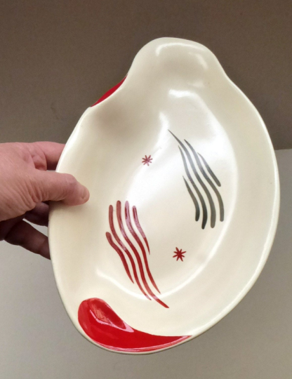 1950s Atomic Festival of Britain Style Burleigh Plate