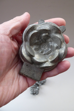 Load image into Gallery viewer, Antique Set of SIX Aluminium Chocolate Moulds. Very Substantial Items in the Form of Lotus Flowers
