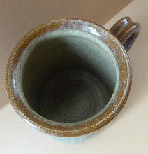 Load image into Gallery viewer, British STUDIO POTTERY. Large Mug with Abstract Floral Motifs. Crich Pottery (Diana Worthy)
